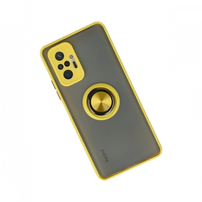 Xiaomi Redmi Note 10 Pro Kılıf Montreal Yüzüklü Silikon Kapak