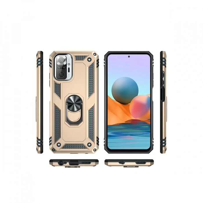 Xiaomi Redmi Note 10 Pro Kılıf Sofya Yüzüklü Silikon Kapak