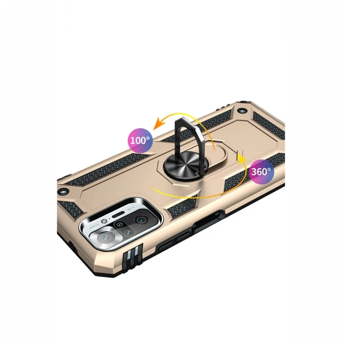 Xiaomi Redmi Note 10 Pro Kılıf Sofya Yüzüklü Silikon Kapak