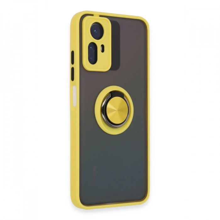 Xiaomi Redmi Note 12S Kılıf Montreal Yüzüklü Silikon Kapak