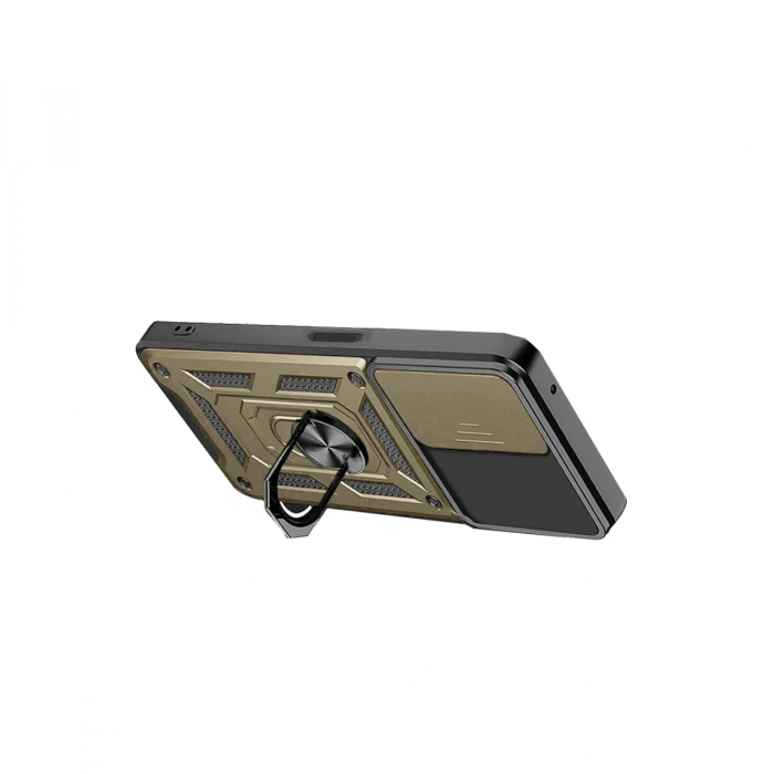 Xiaomi Redmi Note 13 4G Kılıf Pars Lens Yüzüklü Silikon - Gold