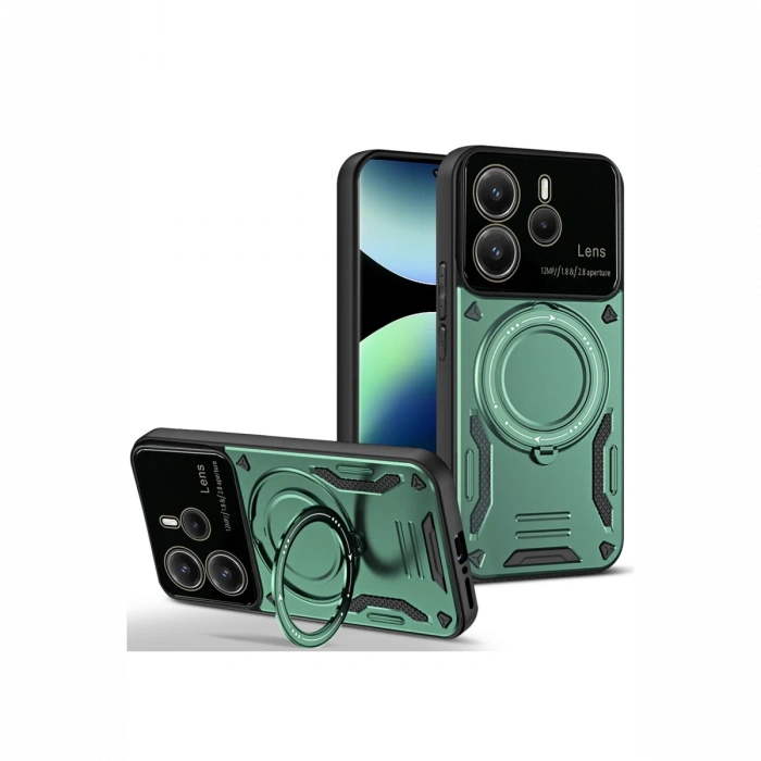 Joy Tekno Xiaomi Redmi Note 14 4G Kılıf Joy Lens Standlı Kapak