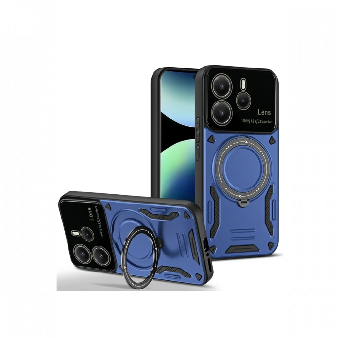 Joy Tekno Xiaomi Redmi Note 14 4G Kılıf Joy Lens Standlı Kapak