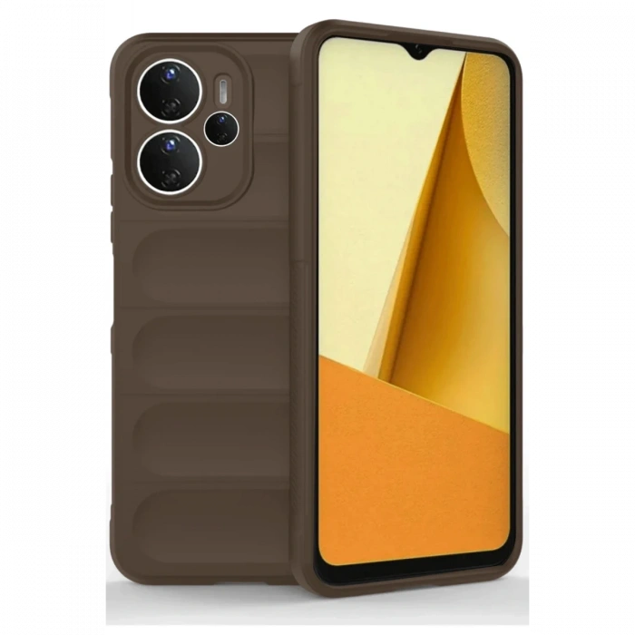 Xiaomi Redmi Note 14 4G Kılıf Optimum Silikon - Kahverengi