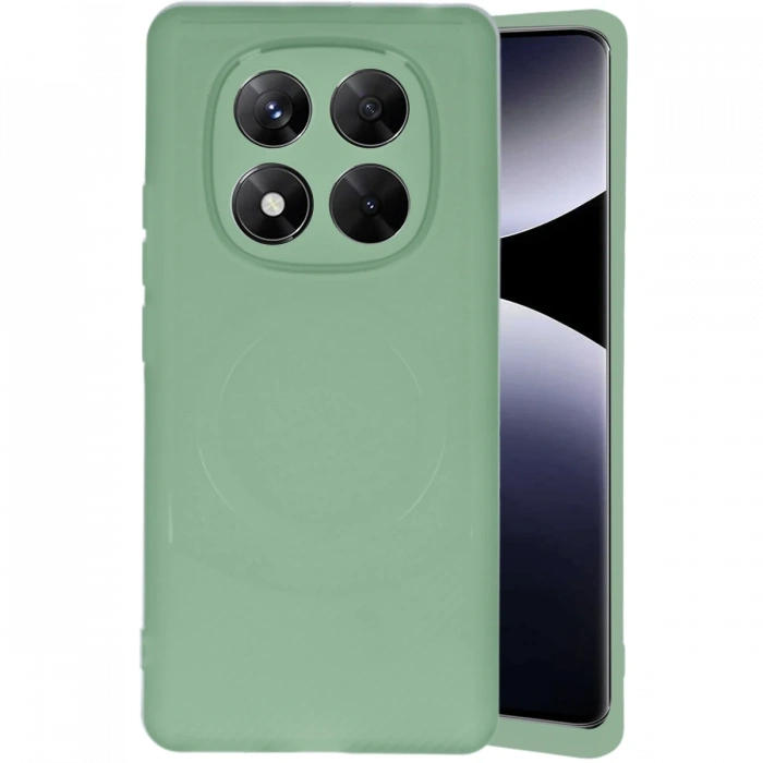 Xiaomi Redmi Note 14 Pro 4G Kılıf Maya Karbon Kapak - Su Yeşili