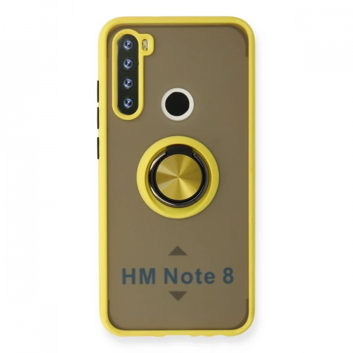 Xiaomi Redmi Note 8 Kılıf Montreal Yüzüklü Silikon Kapak