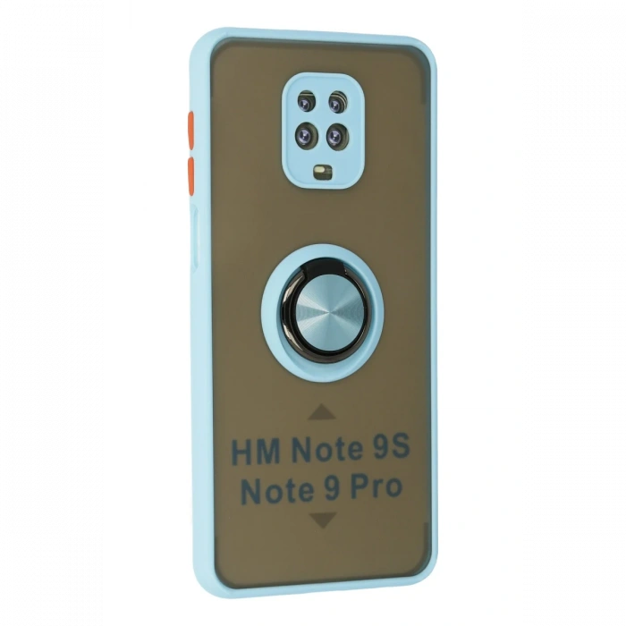 Xiaomi Redmi Note 9 Pro Kılıf Montreal Yüzüklü Silikon Kapak