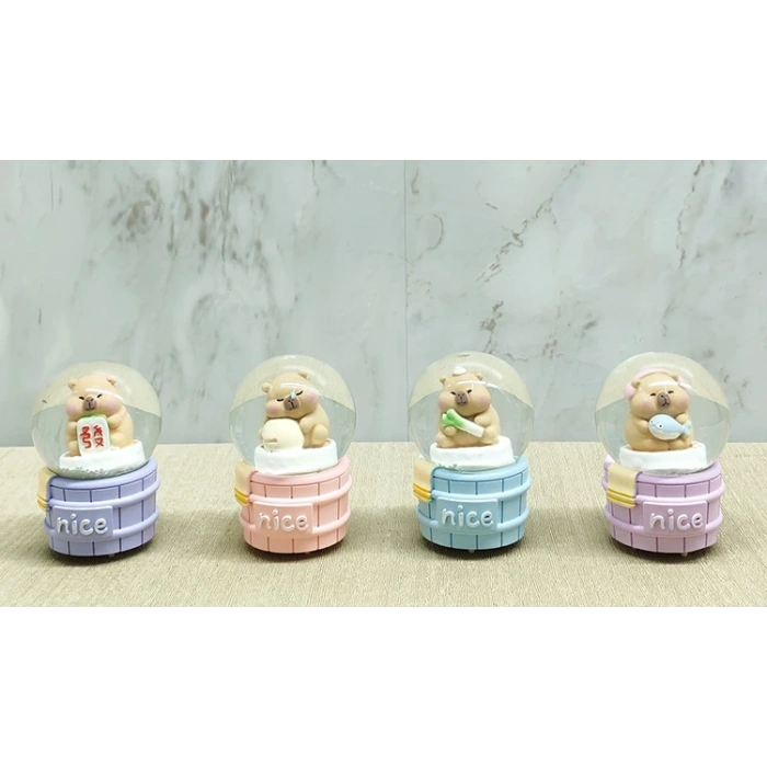 Kapibara Tasarımlı Işıklı Kar Küresi Alk5022