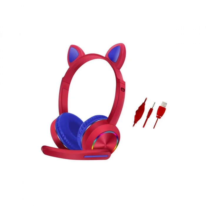 Karler Bass AKZ020 Kafa Üstü Işıklı Kedi Kulaklık