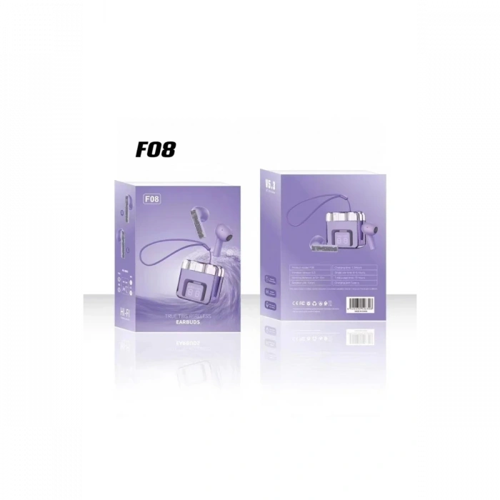 Karler Bass F08 Dijital Şarj Göstergeli TWS Bluetooth Kulaklık