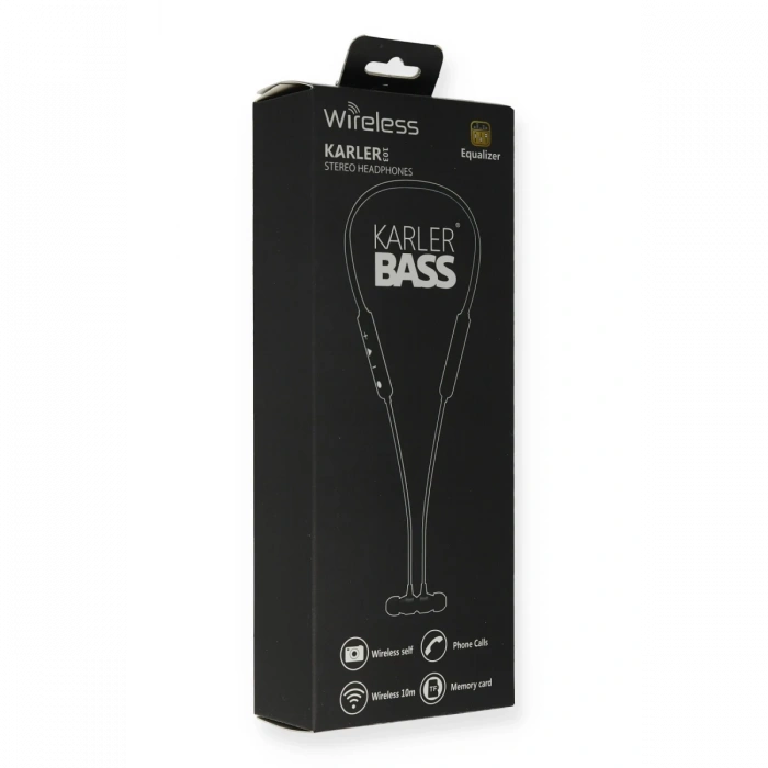 Karler Bass KR103 Kablosuz Kulaklık - Siyah