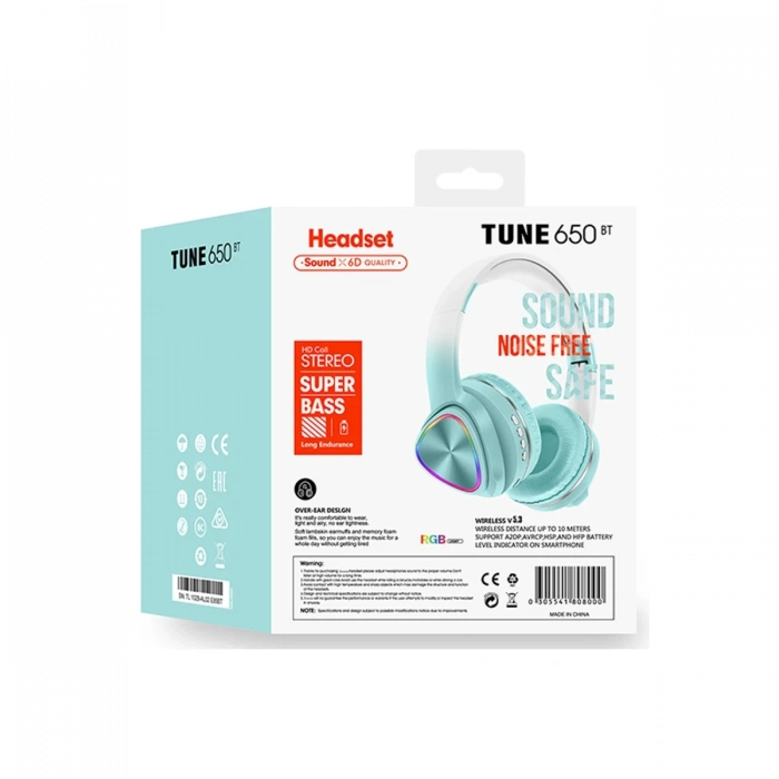 Karler Bass Tune 650 BT RGB Kablosuz Kafaüstü Kulaklık