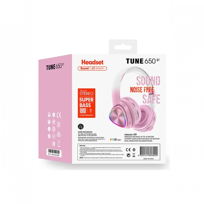 Karler Bass Tune 650 BT RGB Kablosuz Kafaüstü Kulaklık