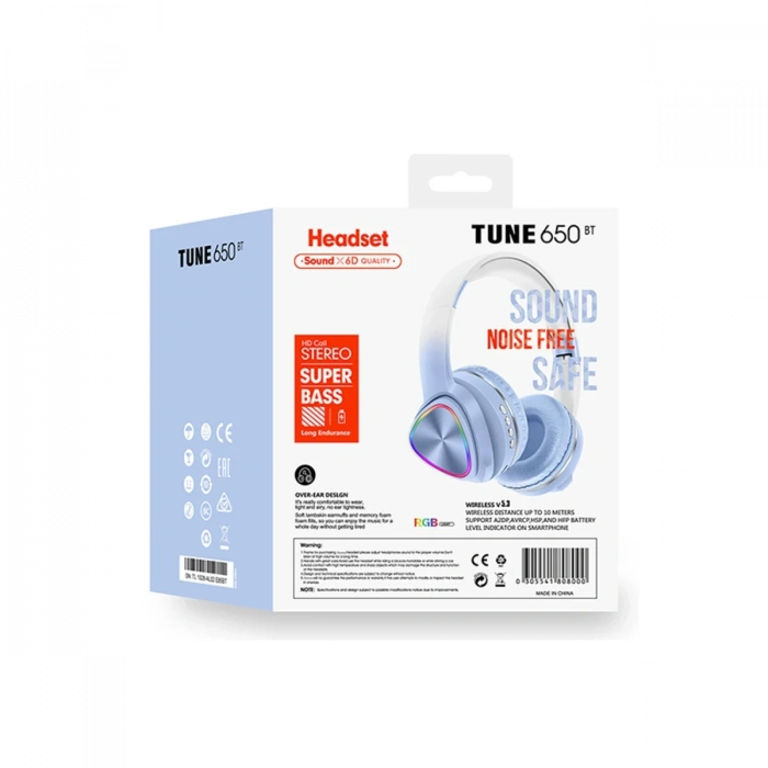 Karler Bass Tune 650 BT RGB Kablosuz Kafaüstü Kulaklık