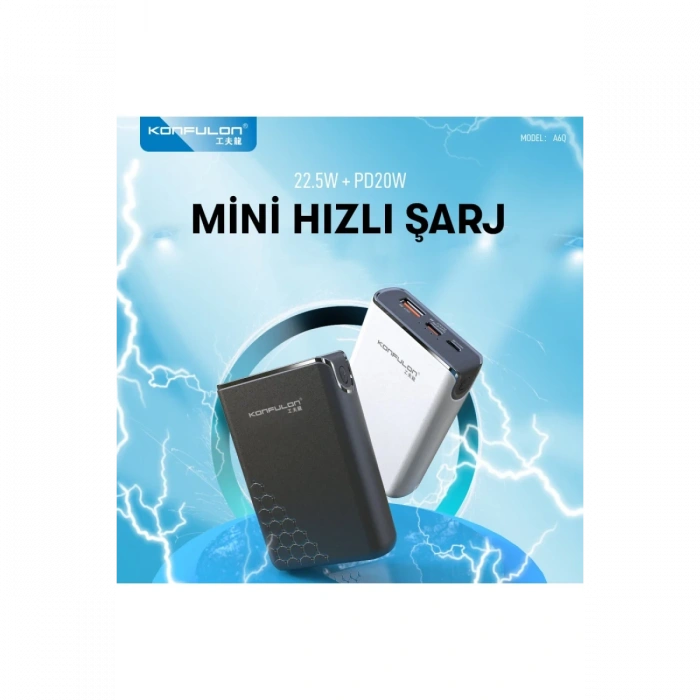 Konfulon A6Q 22.5W Usb 3.0 ve 20W Type