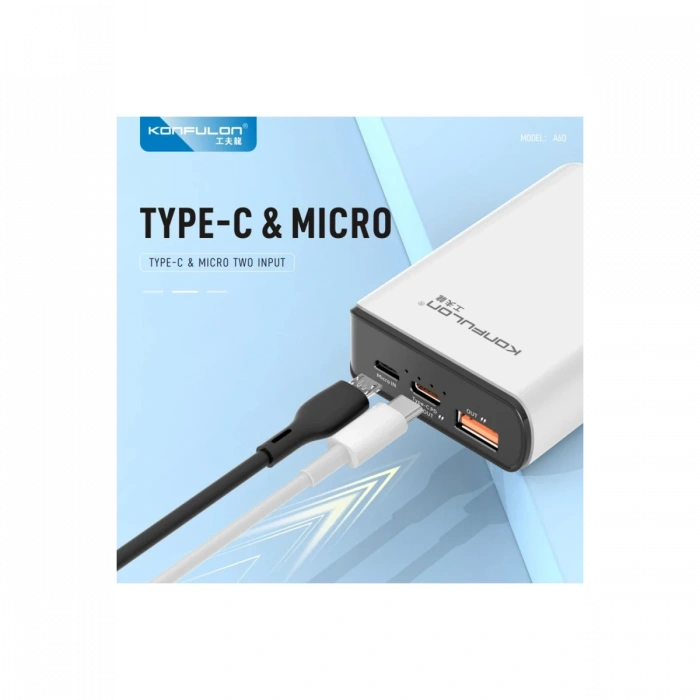 Konfulon A6Q 22.5W Usb 3.0 ve 20W Type