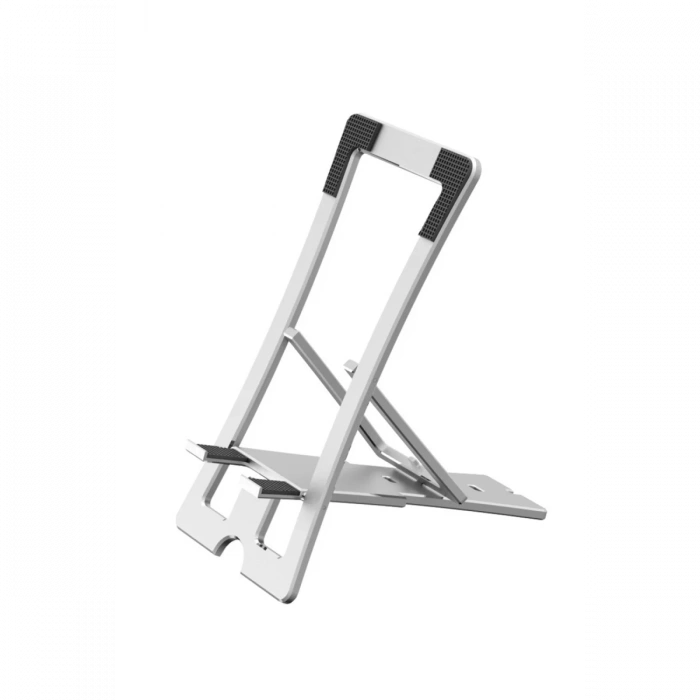 Konfulon CM23 Ayarlanabilir Katlanabilir Masaüstü Telefon Tutucu - Gümüş