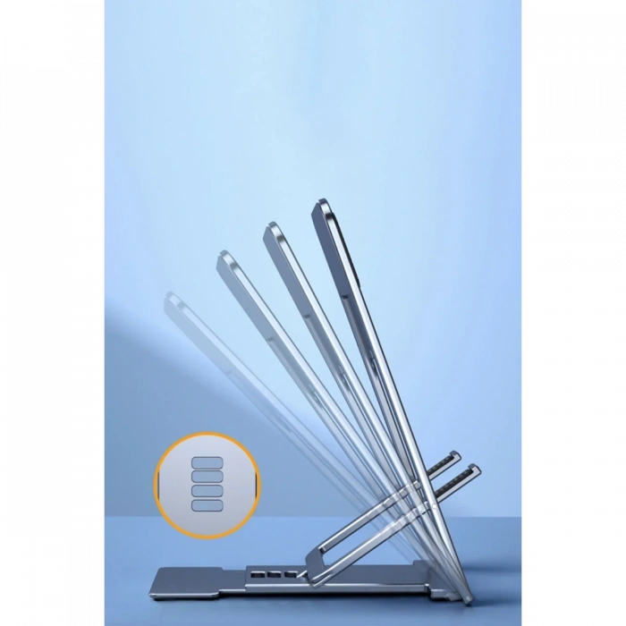 Konfulon CM25 Ayarlanabilir Katlanabilir Masaüstü Telefon Tutucu - Siyah