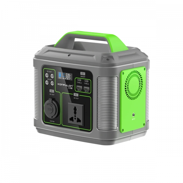Konfulon CN04 Powerbank 300W 60.000 mAh 5W Led Işıklı Kamp Şarj PD 60W - Gri