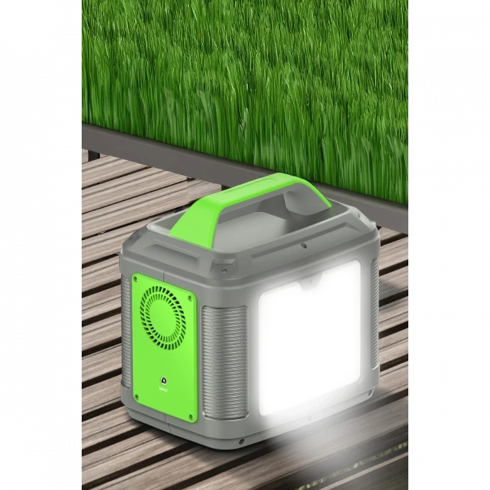 Konfulon CN04 Powerbank 300W 60.000 mAh 5W Led Işıklı Kamp Şarj PD 60W - Gri