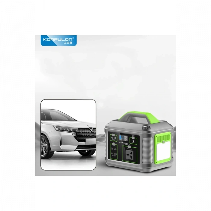 Konfulon CN05 Powerbank 600W 128.000 mAh Kamp Şarj 60W PD - Siyah