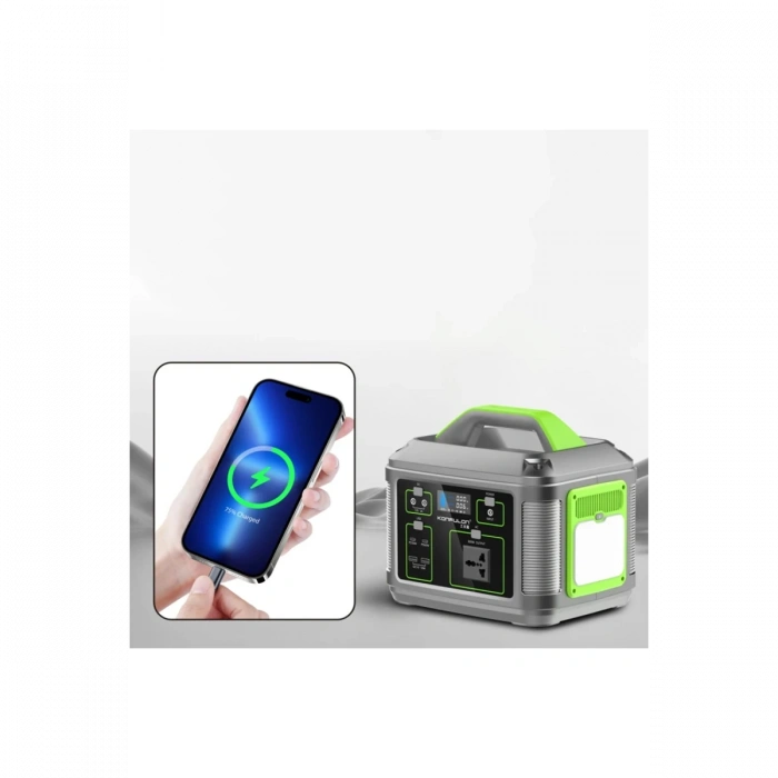 Konfulon CN05 Powerbank 600W 128.000 mAh Kamp Şarj 60W PD - Siyah