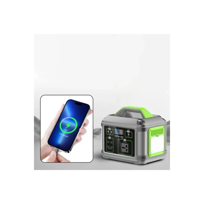 Konfulon CN05 Powerbank 600W 128.000 mAh Kamp Şarj 60W PD - Siyah