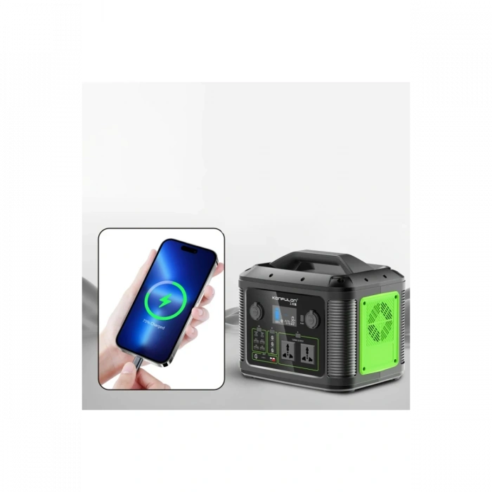 Konfulon CN06 Powerbank 1200W 315.000 mAh Kamp Şarj 60W PD - Siyah