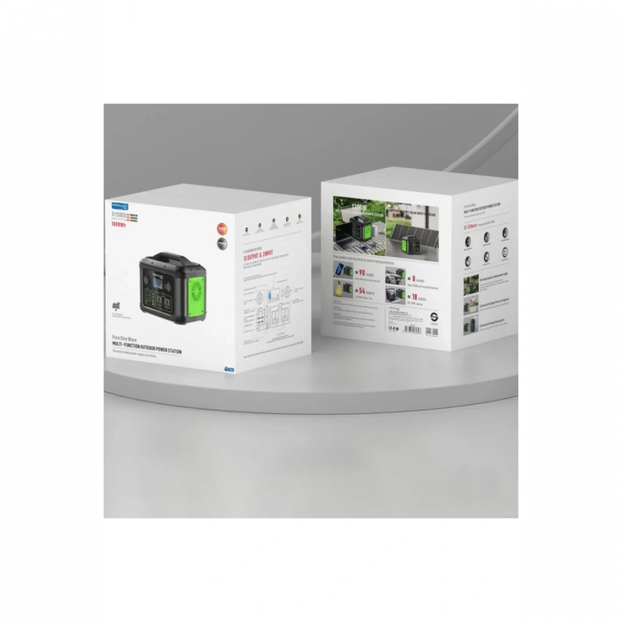 Konfulon CN06 Powerbank 1200W 315.000 mAh Kamp Şarj 60W PD - Siyah