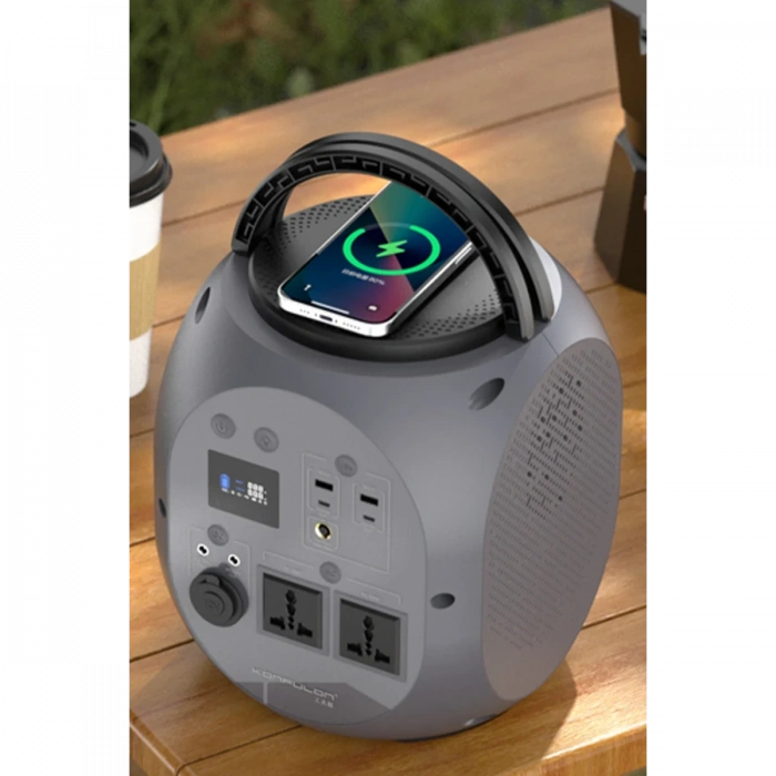 Konfulon CN08 Powerbank 600W 180.000 mAh Kamp Şarj 45W PD - Gri