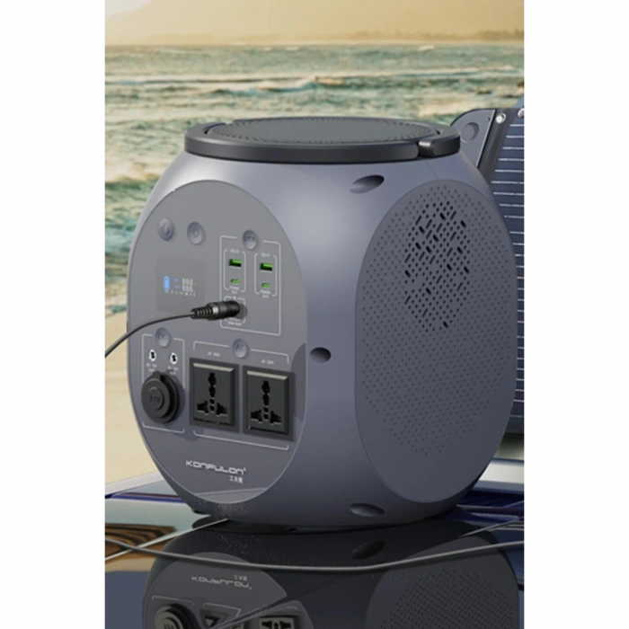 Konfulon CN08 Powerbank 600W 180.000 mAh Kamp Şarj 45W PD - Gri