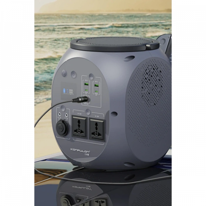 Konfulon CN09 Powerbank 1000W 270.000 mAh Kamp Şarj 45W PD - Gri