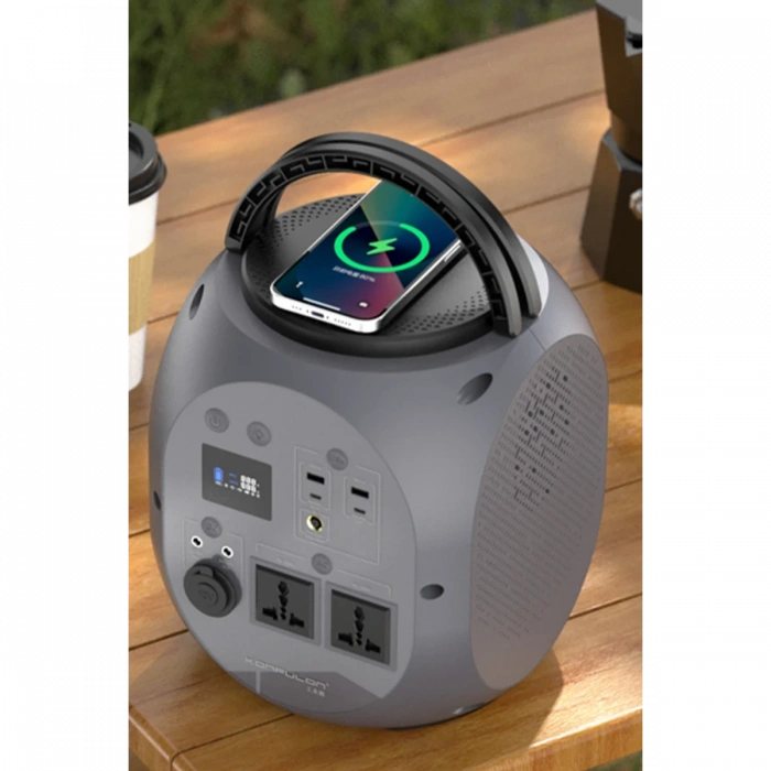 Konfulon CN09 Powerbank 1000W 270.000 mAh Kamp Şarj 45W PD - Gri