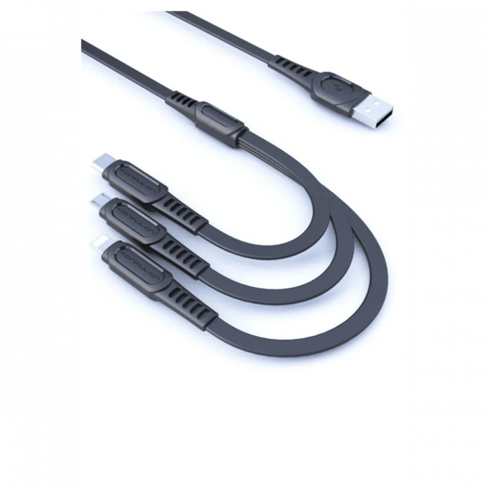Konfulon DC19 3in1 USB Kablo 1.3M 3A