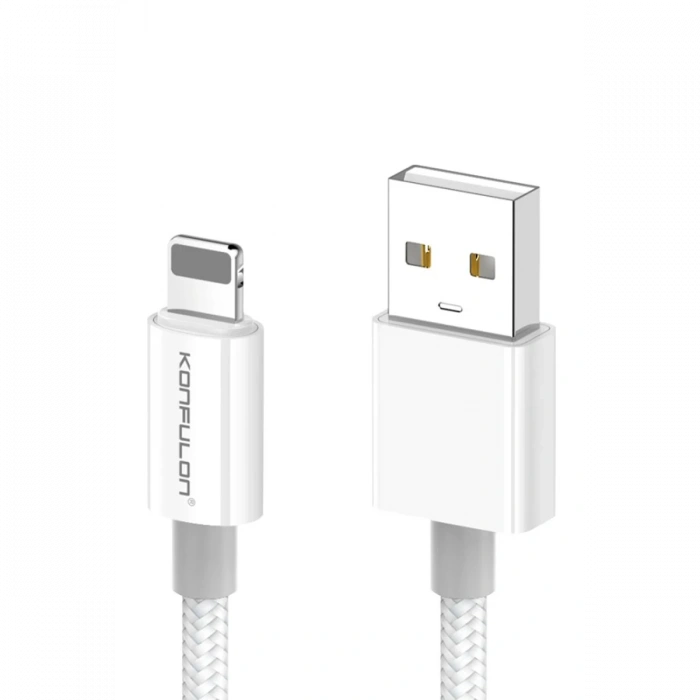 Konfulon DC79 1M 3A USB to Lightning Hızlı Şarj Kablo - Beyaz