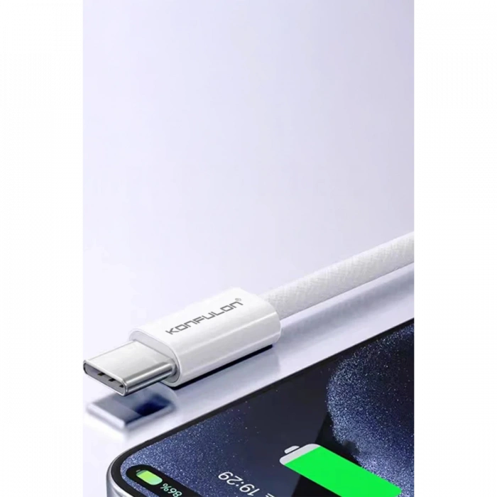 Konfulon DC82 1M 60W Type-C to Type-C  PD Hızlı Şarj Kablo - Beyaz