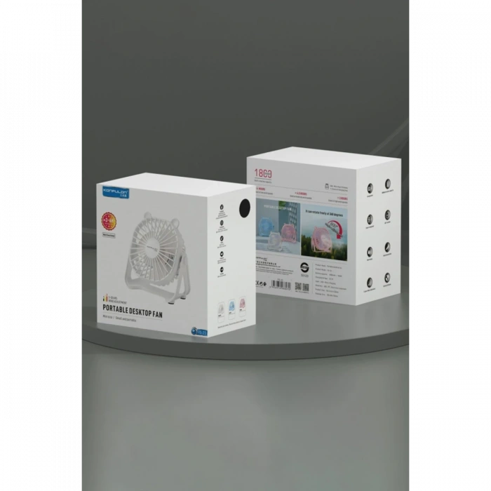 Konfulon FS23 Masaüstü Soğutma Fanı - Beyaz