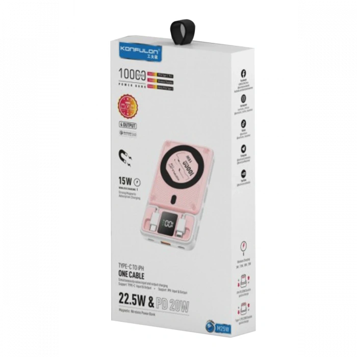 Konfulon M25W 10.000 mAh 20W PD Magsafe Powerbank