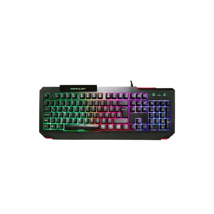 Konfulon V2 RGB Işıklı Türkçe Q Kablolu Gaming Klavye