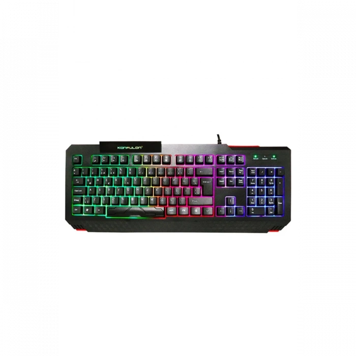 Konfulon V2 RGB Işıklı Türkçe Q Kablolu Gaming Klavye