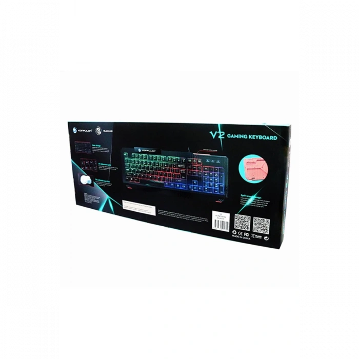 Konfulon V2 RGB Işıklı Türkçe Q Kablolu Gaming Klavye