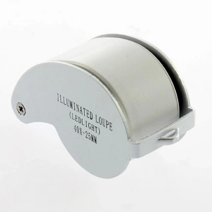 Mini 40x25mm Takı Büyüteç, Cep Büyüteç, Teftiş, Elmas Pullar, Madeni Kontrol Lup Mg21011
