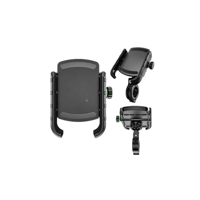 Motosiklet Gidon Ve Ayna Bağlantılı Motor Ve Bisiklet Uyumlu Telefon Tutucu 12-24w Hızlı Şarj