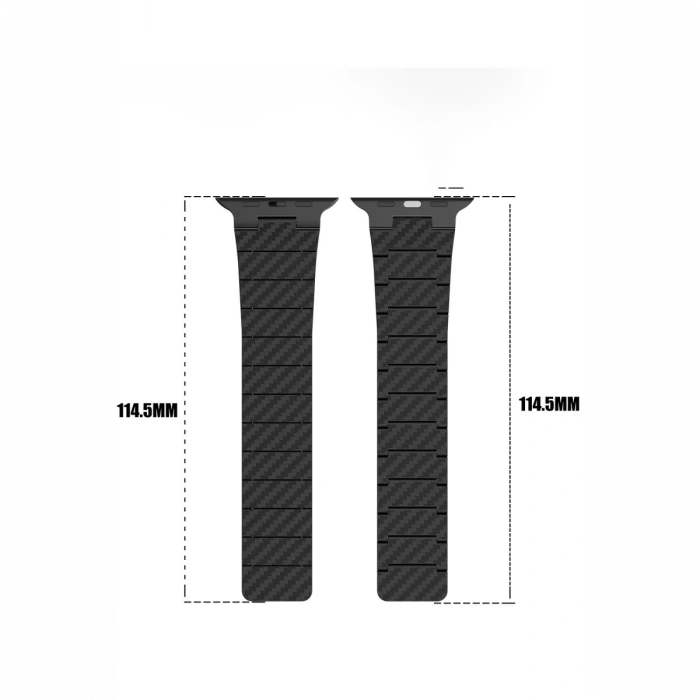 Movenchy Watch 45mm Carbon Steel Kordon