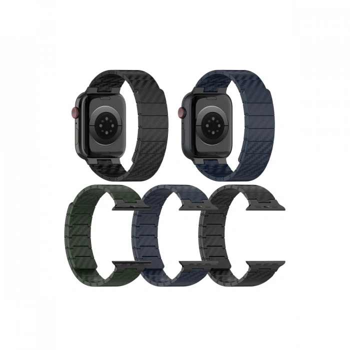 Movenchy Watch 45mm Carbon Steel Kordon