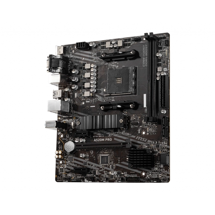 MSI A520M PRO DDR4 4600/1866Mhz M.2 MATX AM4