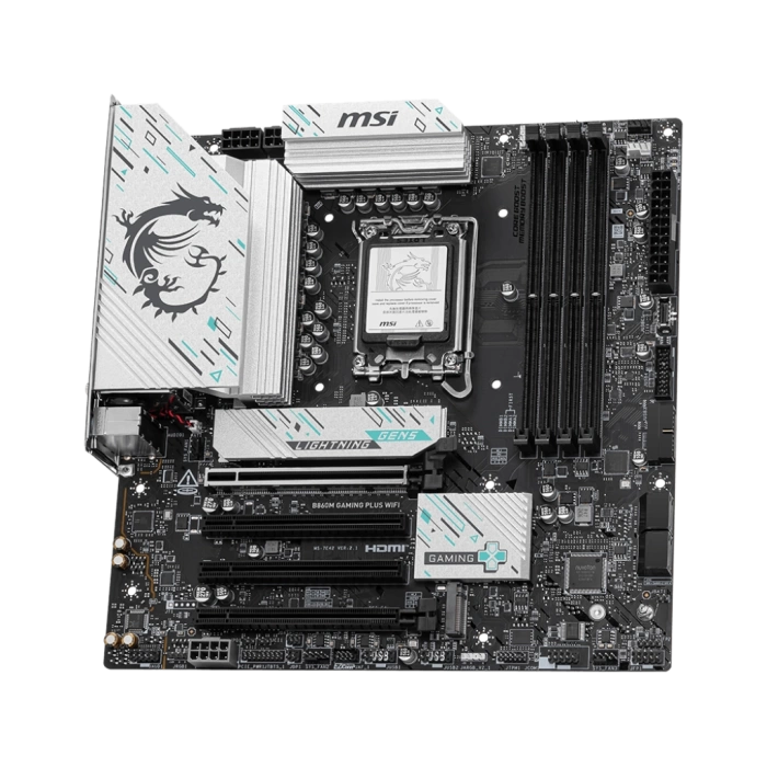 MSI B860M GAMING PLUS WIFI SOKET 1851 DDR5 8600MHZ(OC) 3xM.2 1x TB4 HDMI DISPLAY 5G LAN WIFI 7 mATX