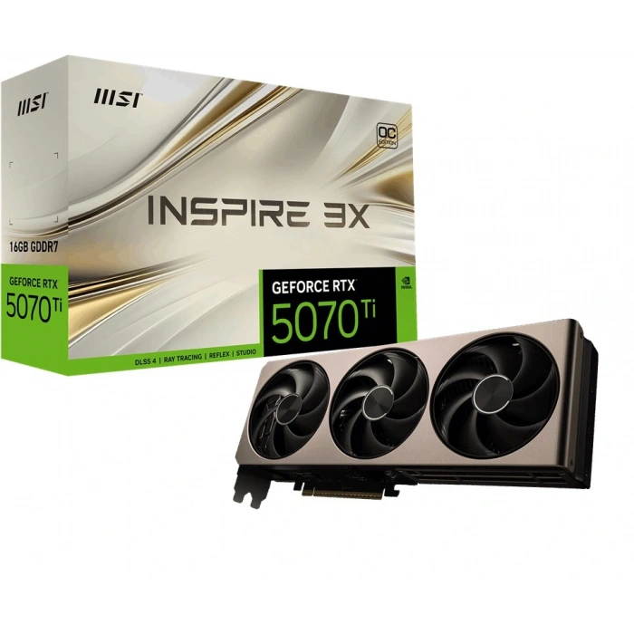 MSI GEFORCE RTX 5070 TI 16G INSPIRE 3X OC 256BIT
