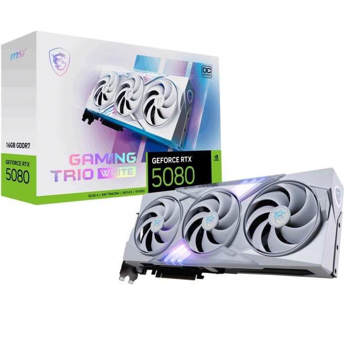 MSI GEFORCE RTX 5080 16G GAMING TRIO OC WHITE VGA