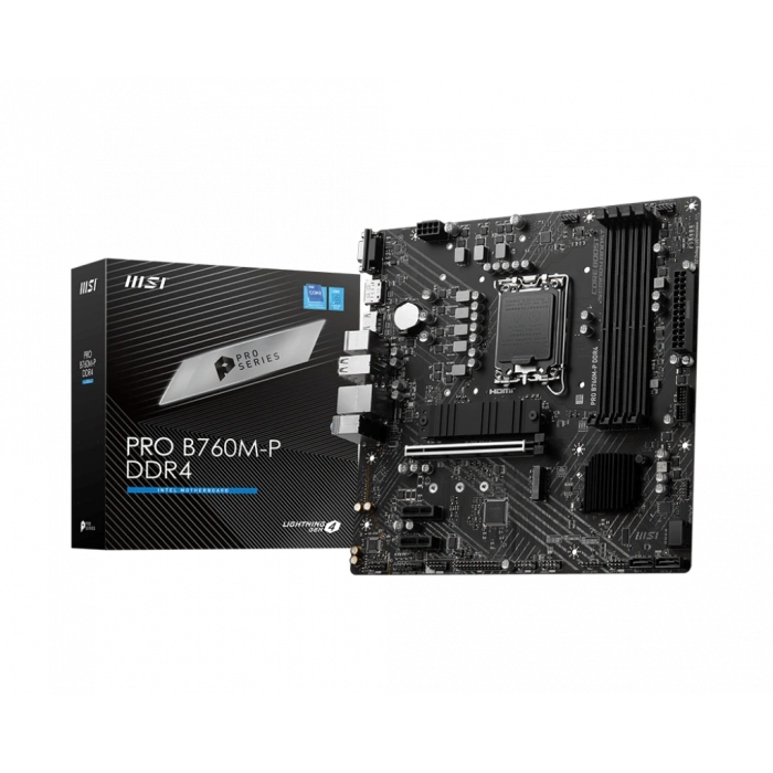 MSI PRO B760M-P DDR4 4800(OC) DDR4 HDMI DP M.2 ATX 1700p